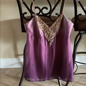 Silk camisole with embellishments size M